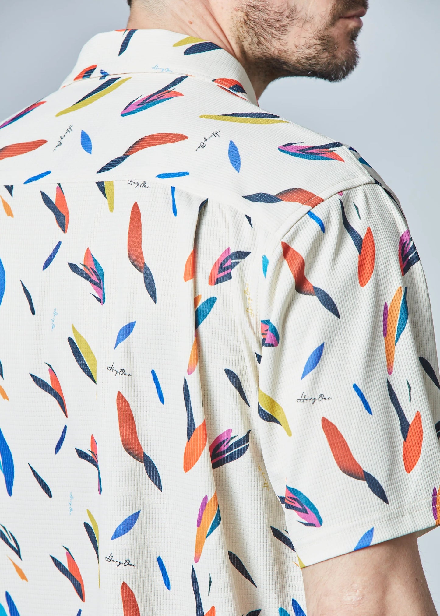 HERG1 MENS Summer Print Open Shirt
