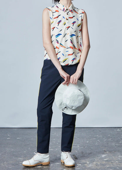 HERG1 WOMENS Summer Print Over Sleeveless Top