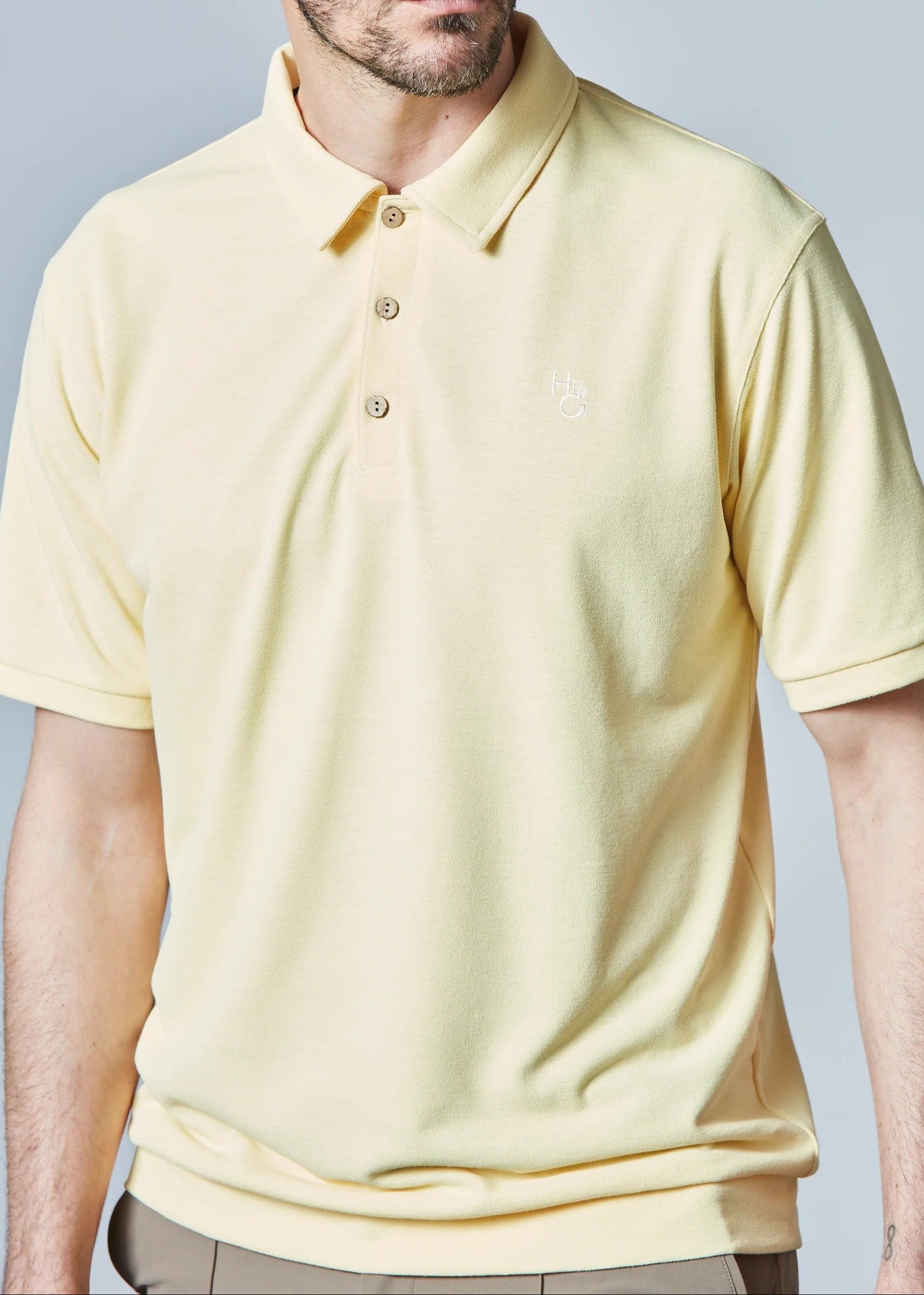 HERG1 MENS Cotton-like Modular Pique Polo