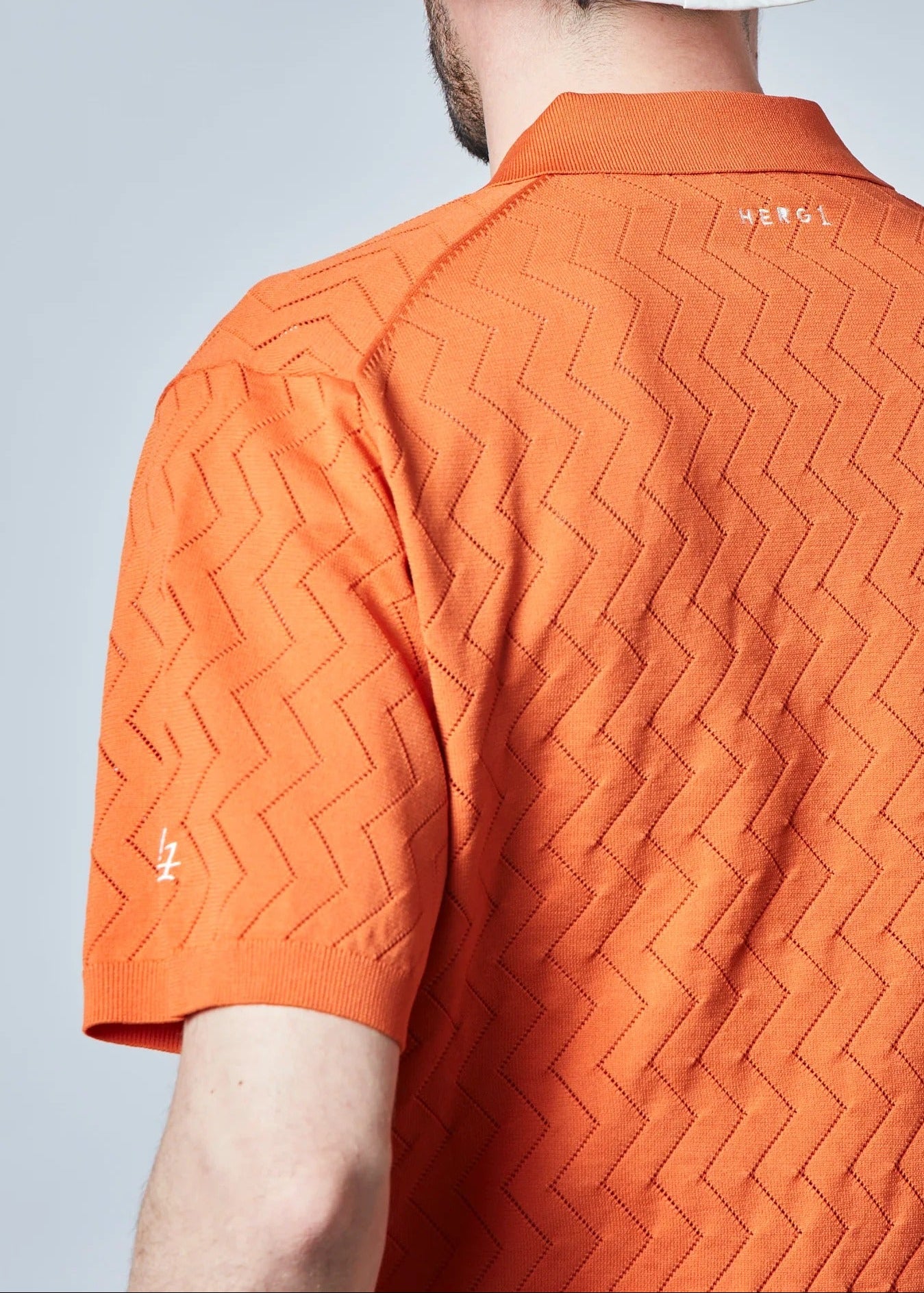 HERG1 MENS Skipper Mesh Knit Polo