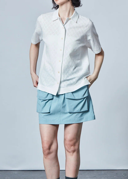 HERG1 WOMENS Open-collar Dry Knit Shirt Ladies