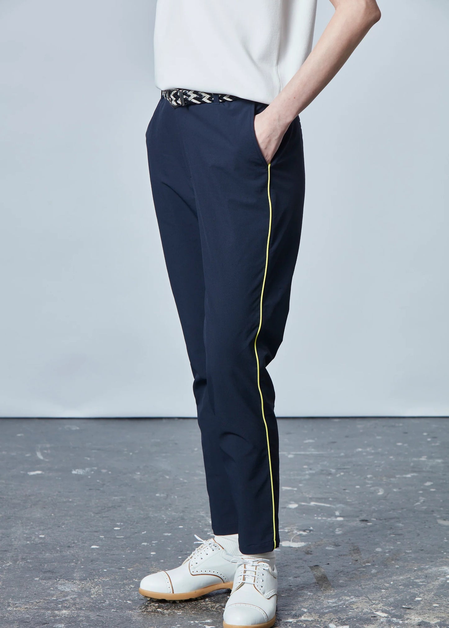 HERG1 WOMENS Piping Tuck Long Pants