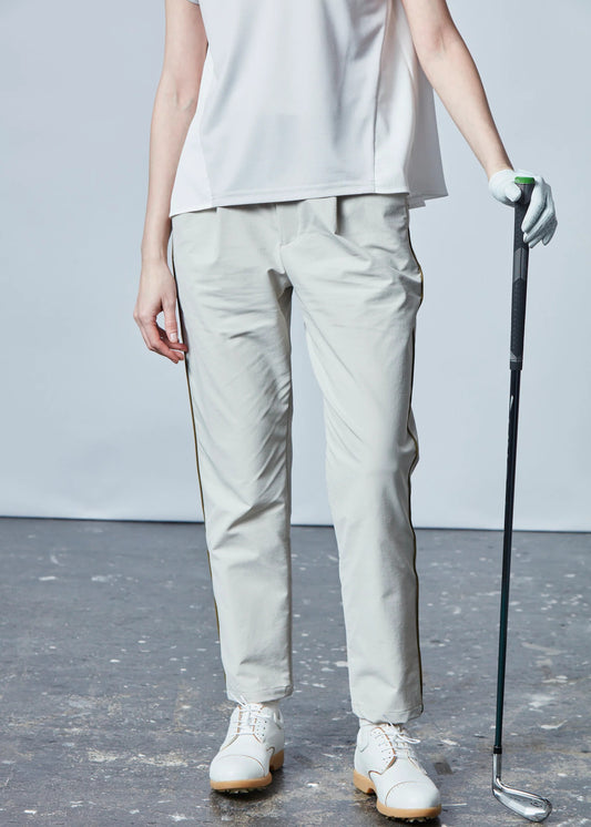 HERG1 WOMENS Piping Tuck Long Pants