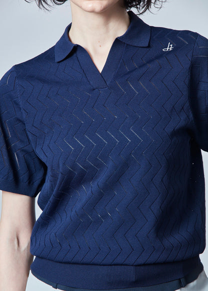 HERG1 WOMENS Skipper Mesh Knit Polo