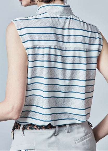HERG1 WOMENS Summer Print Over Sleeveless Top
