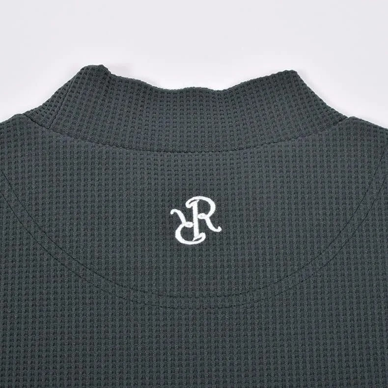 Resurrection MENS  Silicon Tag Waffle Mock Neck (Relax Fit)