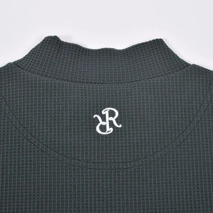 Resurrection MENS  Silicon Tag Waffle Mock Neck (Relax Fit)