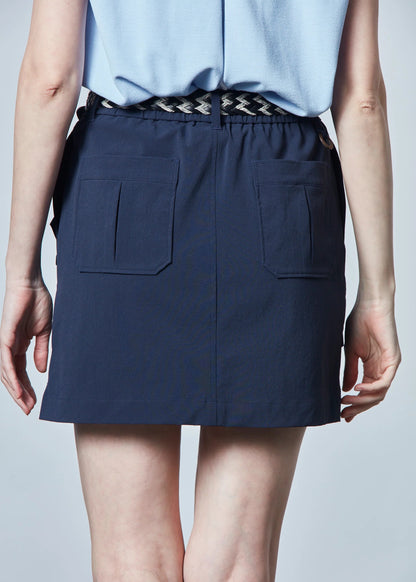 HERG1 WOMENS Gathered Design Pocket Skirt