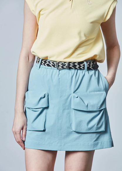 HERG1 WOMENS Gathered Design Pocket Skirt