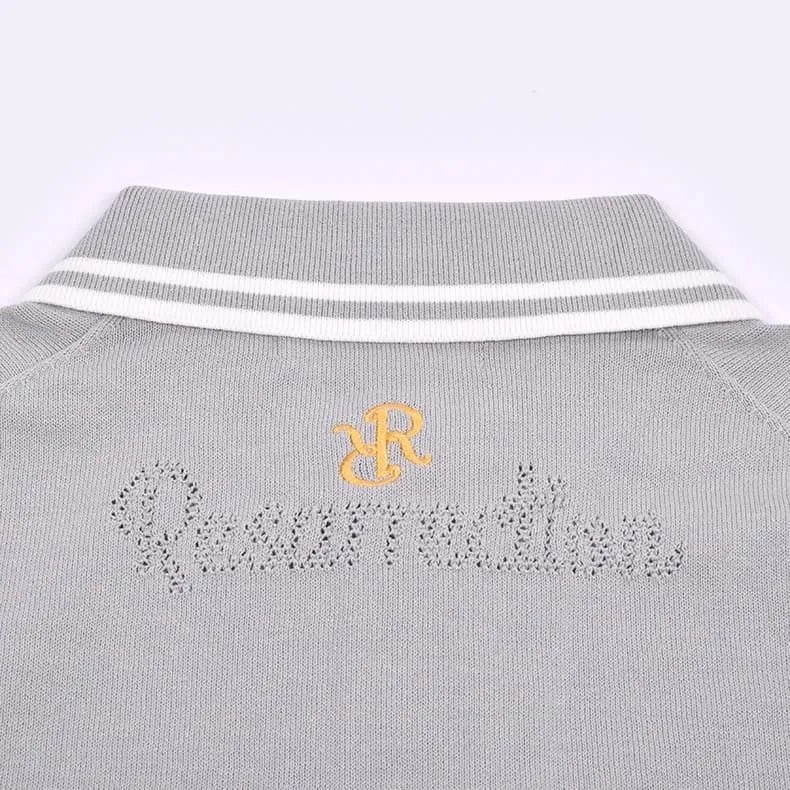 Resurrection MENS Mesh Logo Knit Polo Shirt