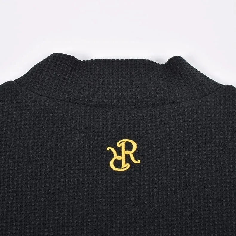 Resurrection MENS  Silicon Tag Waffle Mock Neck (Relax Fit)