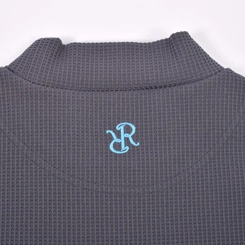 Resurrection MENS  Silicon Tag Waffle Mock Neck (Relax Fit)