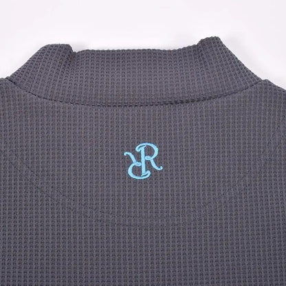 Resurrection MENS  Silicon Tag Waffle Mock Neck (Relax Fit)