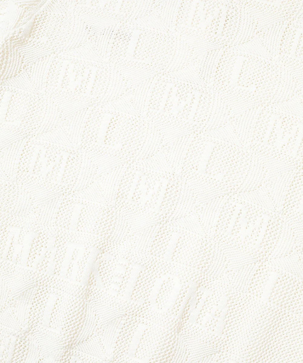 MARK&LONA WOMENS Lace Knit Polo Shirt