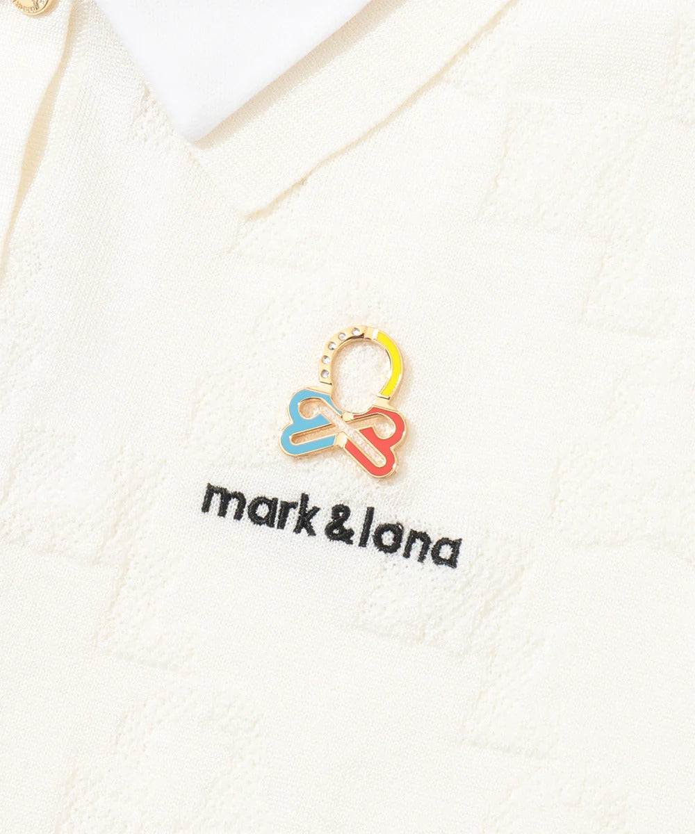 MARK&LONA WOMENS Quadro Icon 2-Way Collar Knit Polo