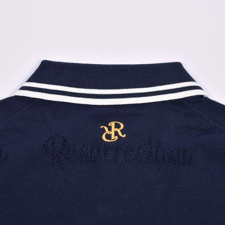 Resurrection MENS Mesh Logo Knit Polo Shirt