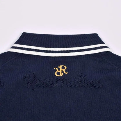 Resurrection MENS Mesh Logo Knit Polo Shirt