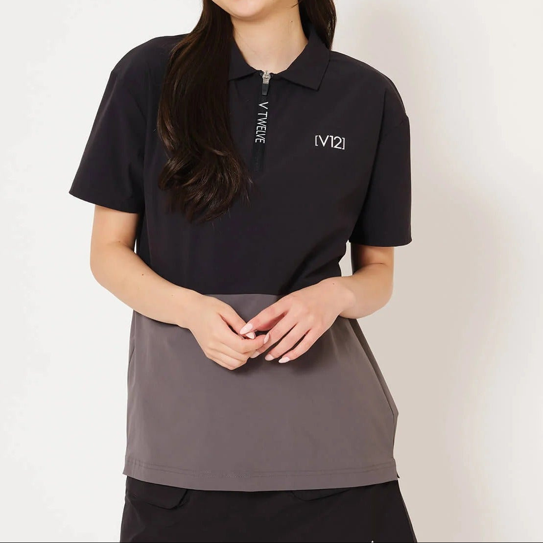 V12 WOMENS EXP ZIP POLO