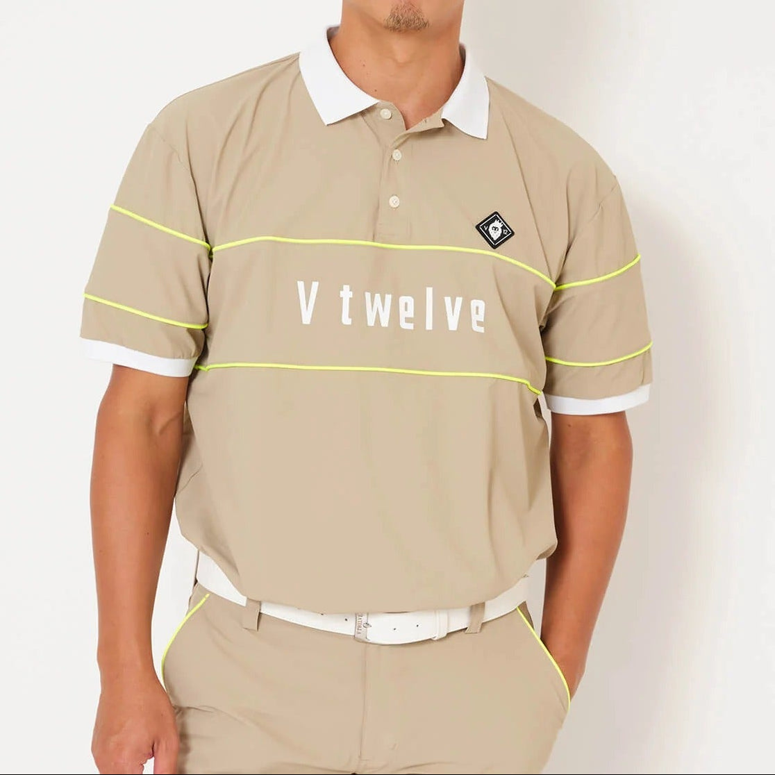 V12 MENS NEON L POLO