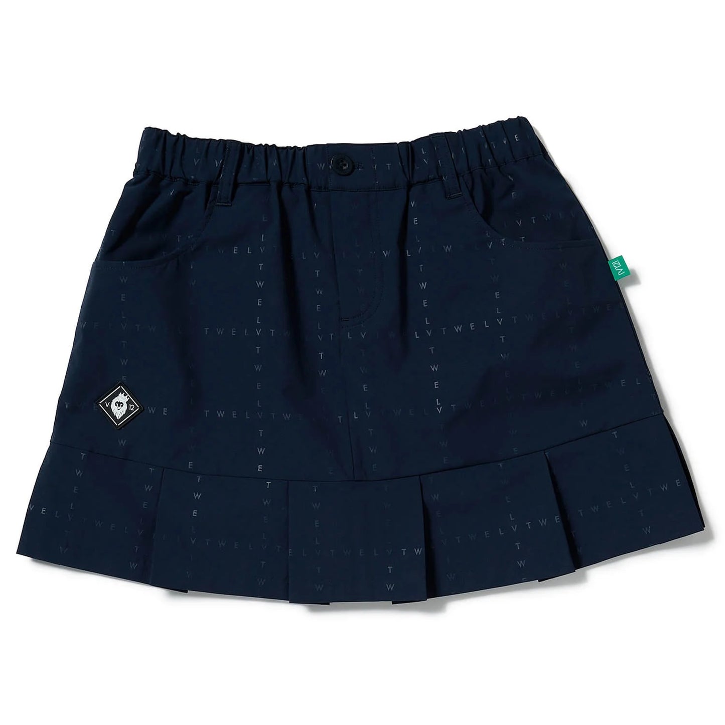 V12 WOMENS TYPO GRID SKIRT