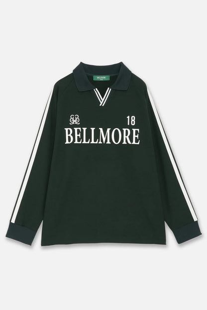 BELLMORE MENS LINE SLEEVE L/S POLO SHIRTS