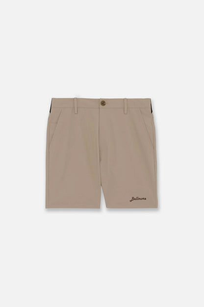 BELLMORE MENS DRY-STRETCH LOGO SHORT PANTS