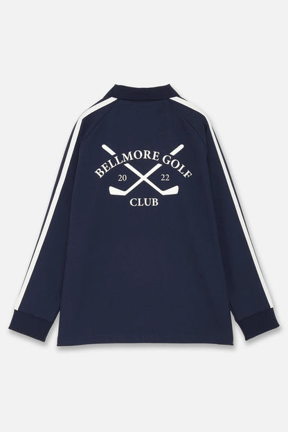 BELLMORE MENS LINE SLEEVE L/S POLO SHIRTS