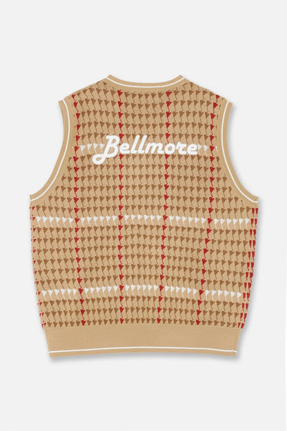 BELLMORE MENS PATTERNED KNIT VEST