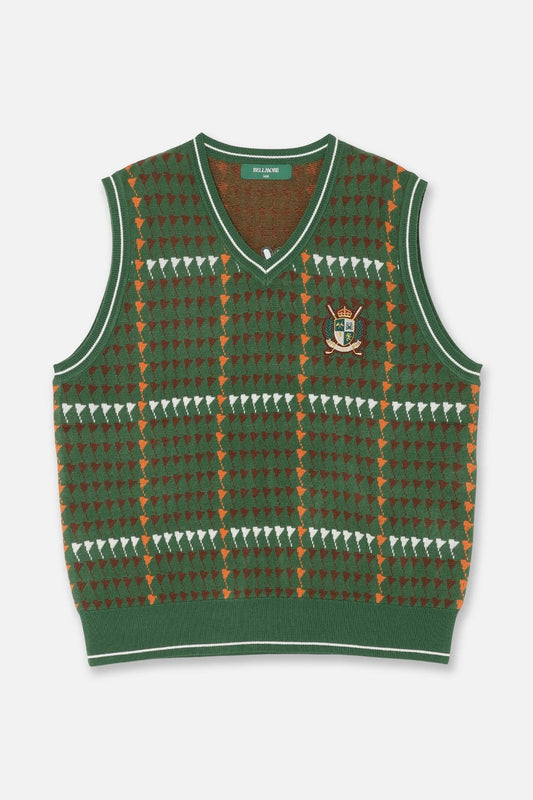 BELLMORE MENS PATTERNED KNIT VEST