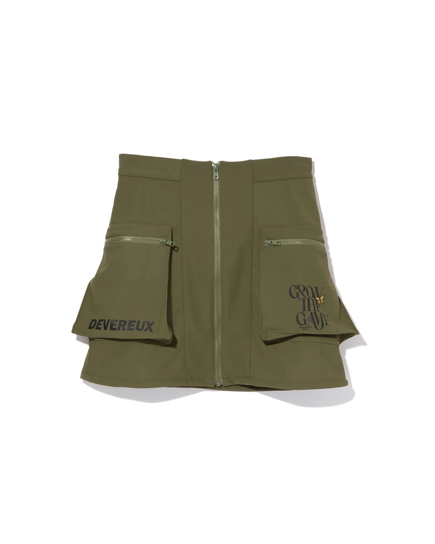 DEVEREUX GOLF WOMENS Grow the Game Three-Layer Fleece Front-Zip Skirt