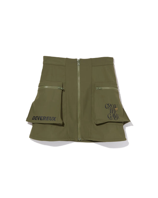 DEVEREUX GOLF WOMENS Grow the Game Three-Layer Fleece Front-Zip Skirt