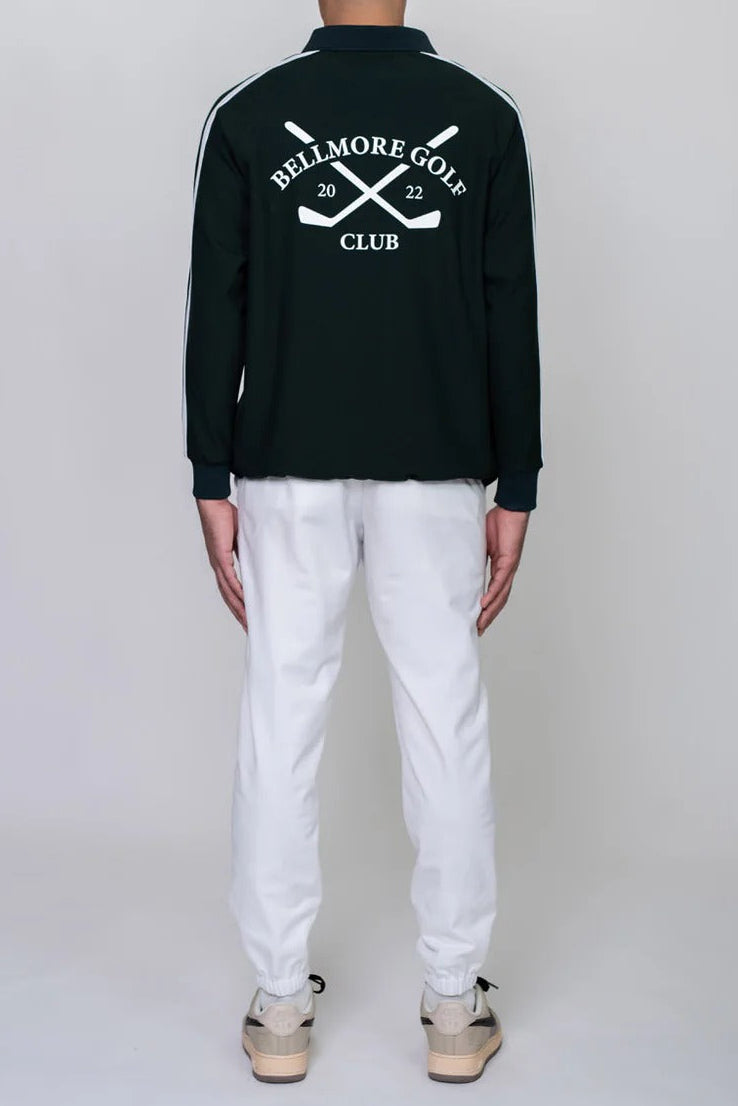 BELLMORE MENS LINE SLEEVE L/S POLO SHIRTS