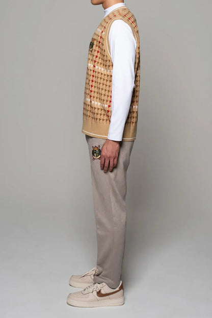 BELLMORE MENS PATTERNED KNIT VEST