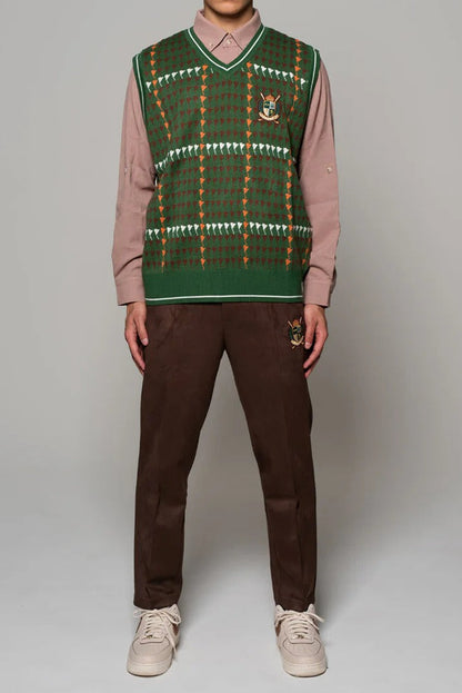 BELLMORE MENS PATTERNED KNIT VEST