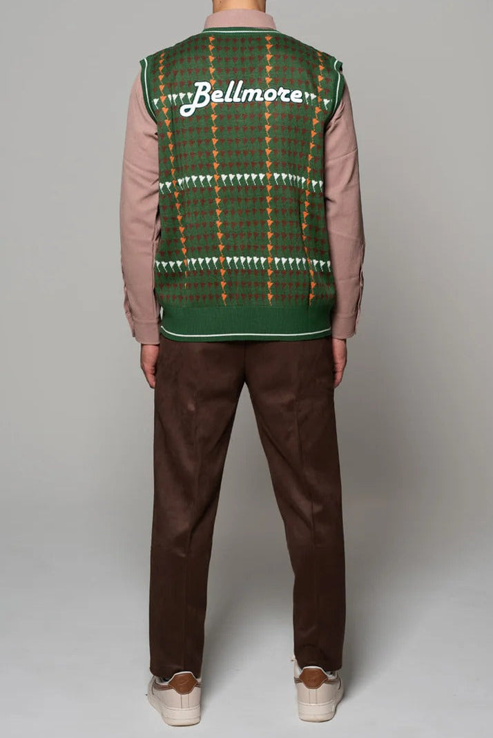 BELLMORE MENS PATTERNED KNIT VEST