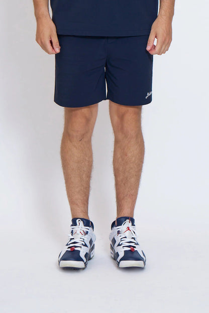 BELLMORE MENS DRY-STRETCH LOGO SHORT PANTS
