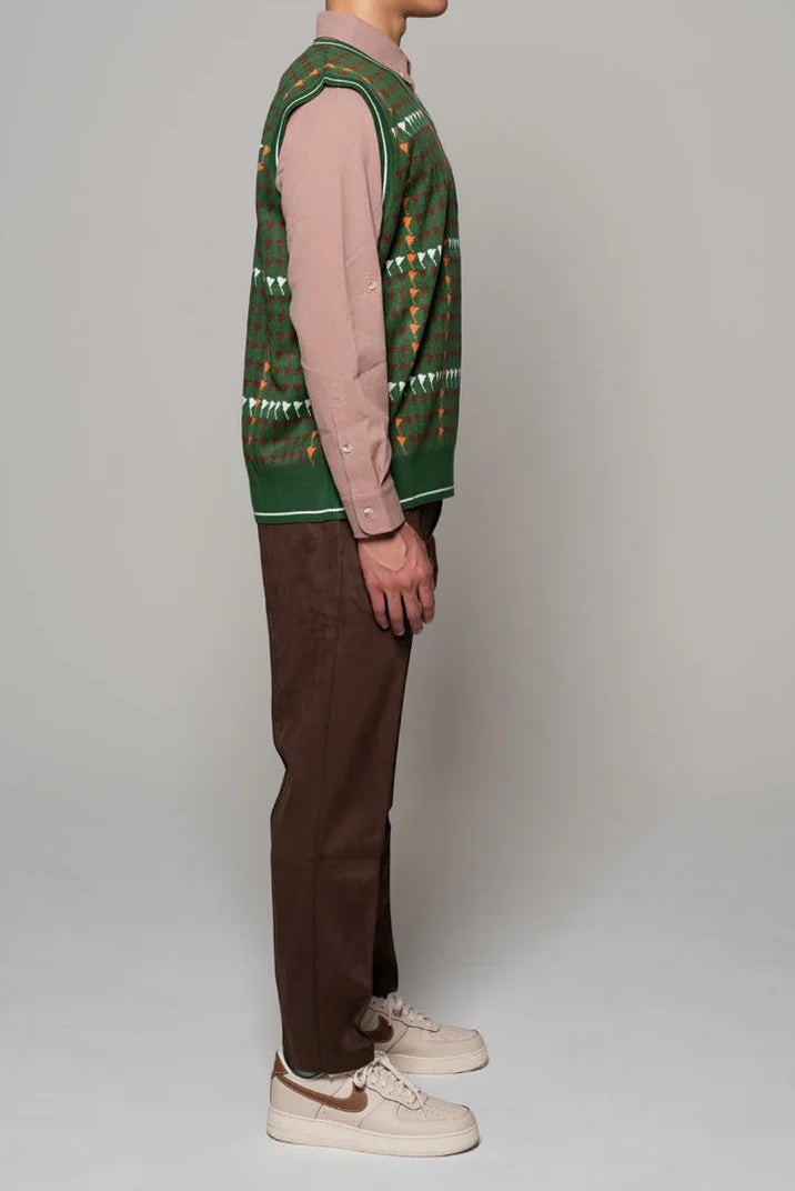 BELLMORE MENS PATTERNED KNIT VEST