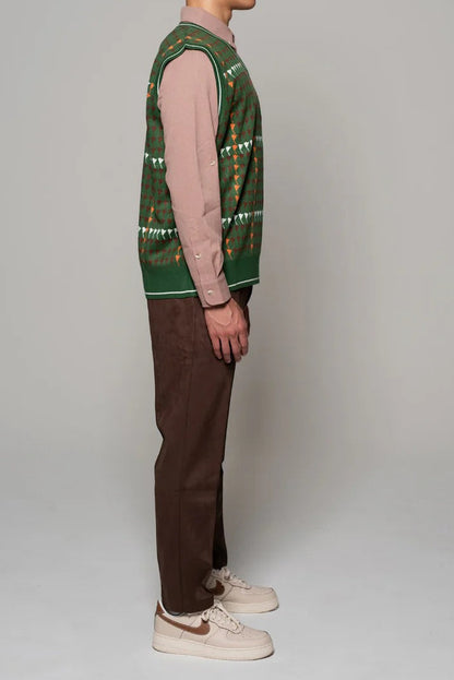 BELLMORE MENS PATTERNED KNIT VEST