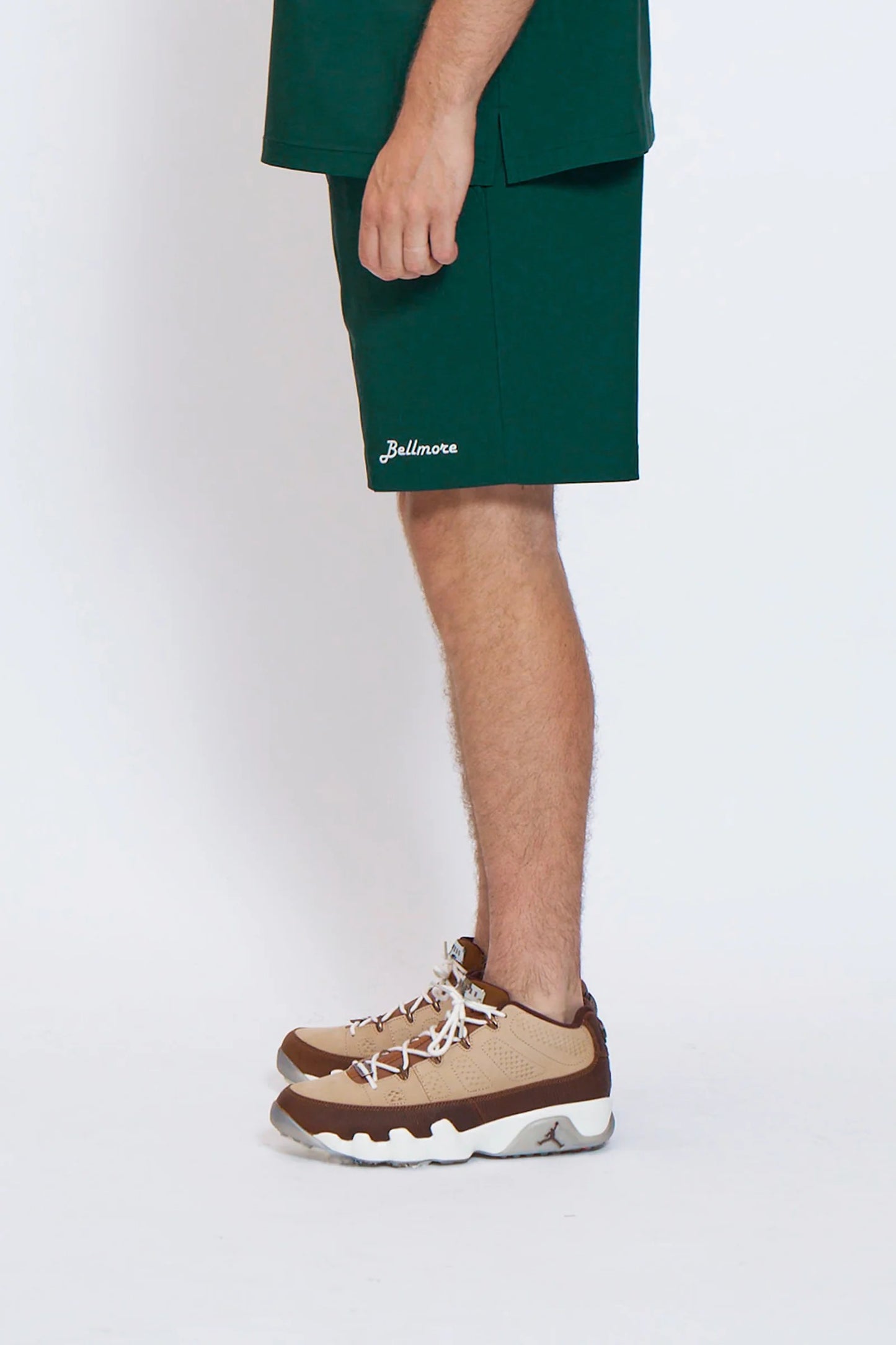 BELLMORE MENS DRY-STRETCH LOGO SHORT PANTS