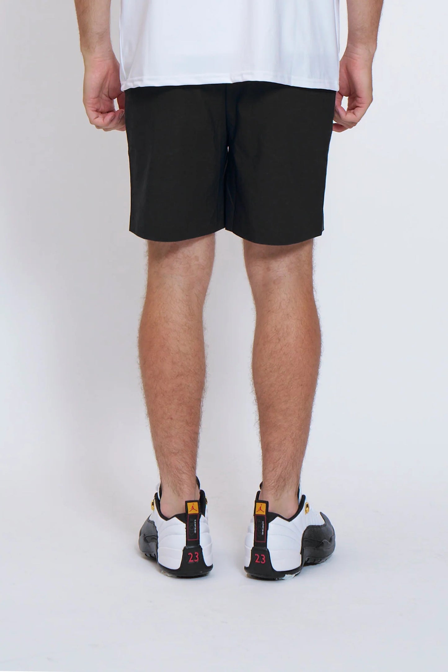 BELLMORE MENS DRY-STRETCH LOGO SHORT PANTS