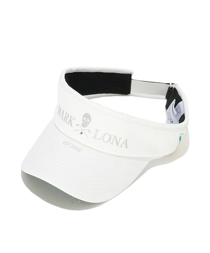 MARK&LONA WOMEN Iron Skull Crystal Accent Visor