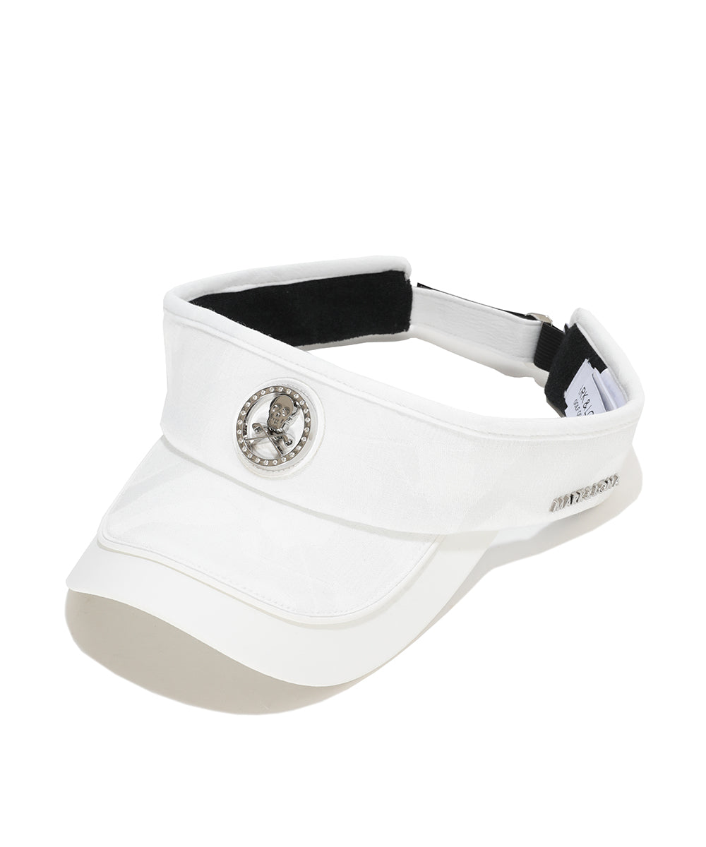 MARK&LONA MENS Gauge Camo Leather Trim Visor