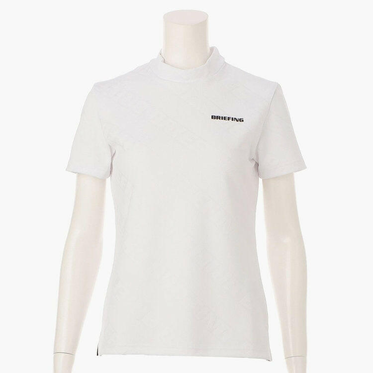 BRIEFING WOMENS BIAS LOGO MOCK NECK