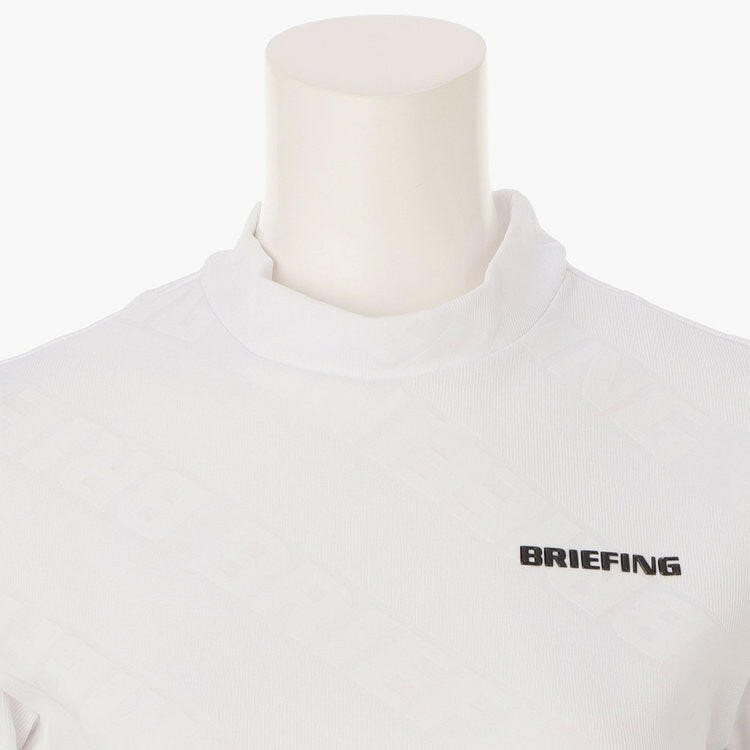 BRIEFING WOMENS BIAS LOGO MOCK NECK