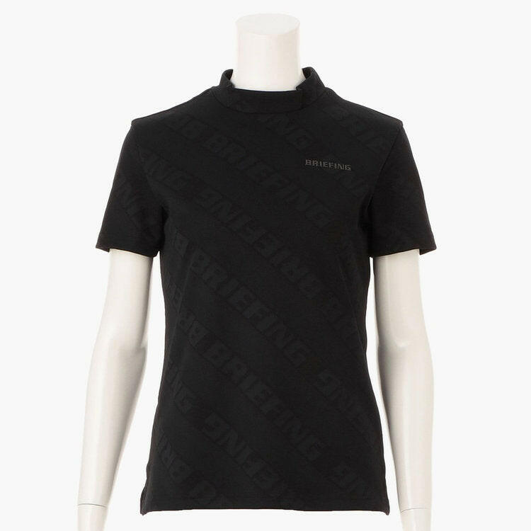 BRIEFING WOMENS BIAS LOGO MOCK NECK