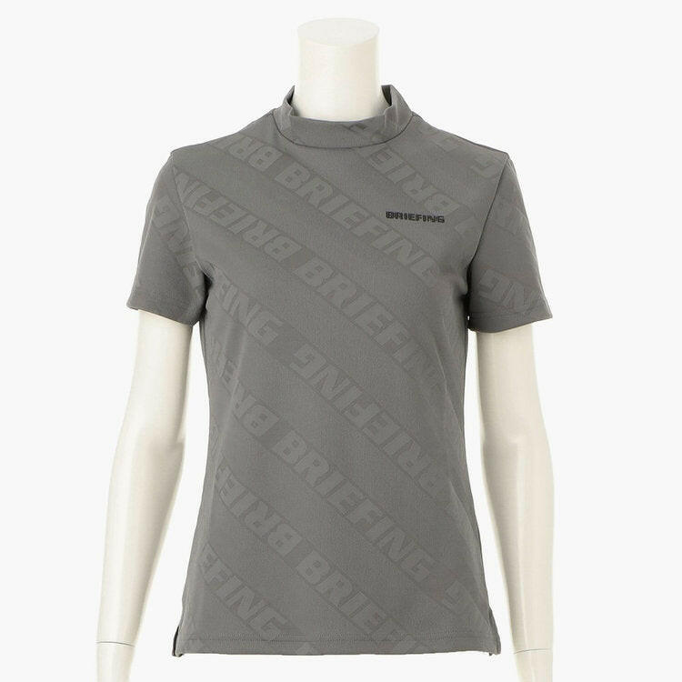 BRIEFING WOMENS BIAS LOGO MOCK NECK