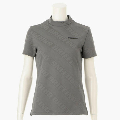 BRIEFING WOMENS BIAS LOGO MOCK NECK