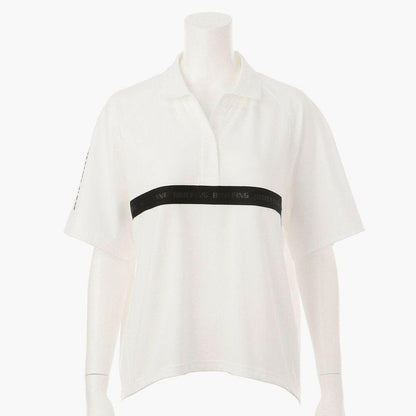 BRIEFING WOMENS WS SLEEVE LOGO POLO RELAXED FIT