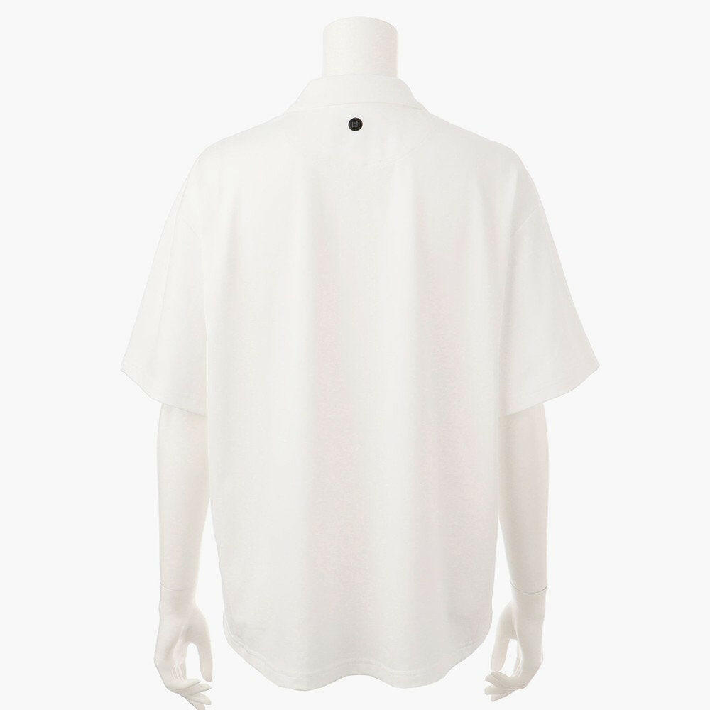BRIEFING WOMENS WS SLEEVE LOGO POLO RELAXED FIT