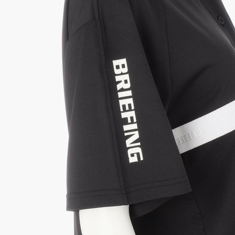 BRIEFING WOMENS WS SLEEVE LOGO POLO RELAXED FIT